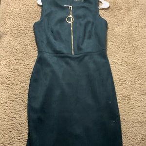 Green suede dress by Calvin Klein!